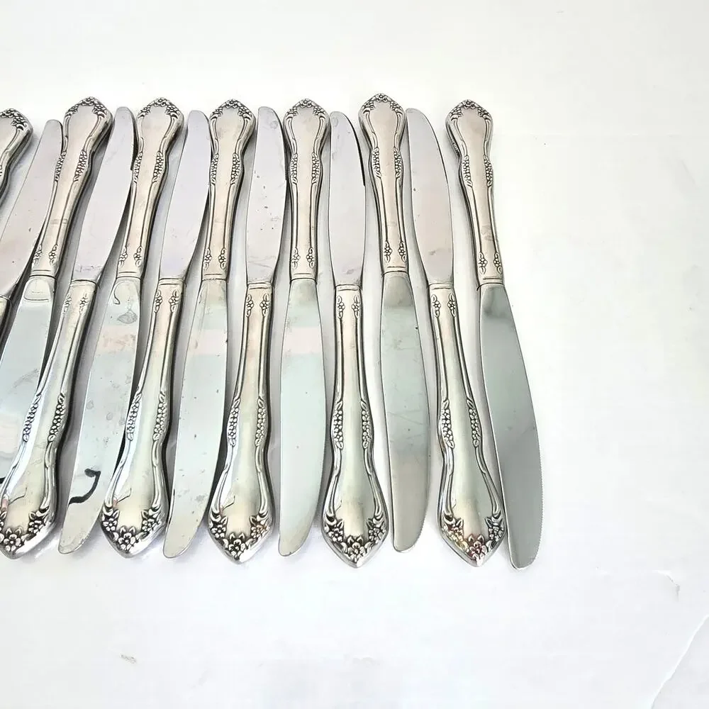 Oneida Mansfield Amadeus Set of 14 Dinner Knives Stainless WM Rogers Deluxe